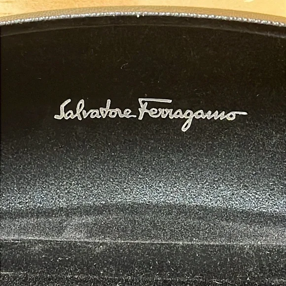 Salvatore Ferragamo Textured Black Eyewear Case - Picture 2 of 9
